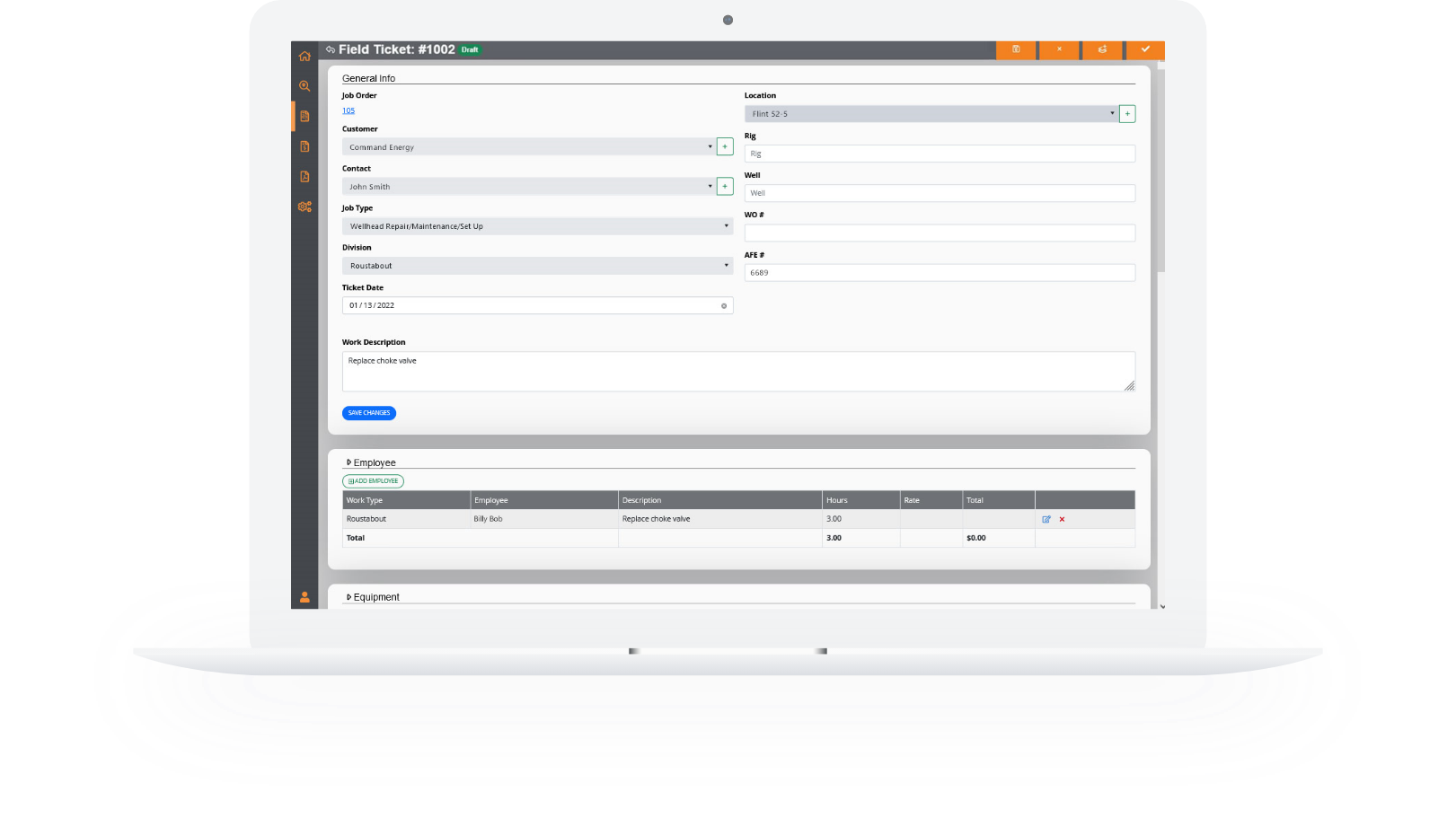 Fieldwise OFS screenshot