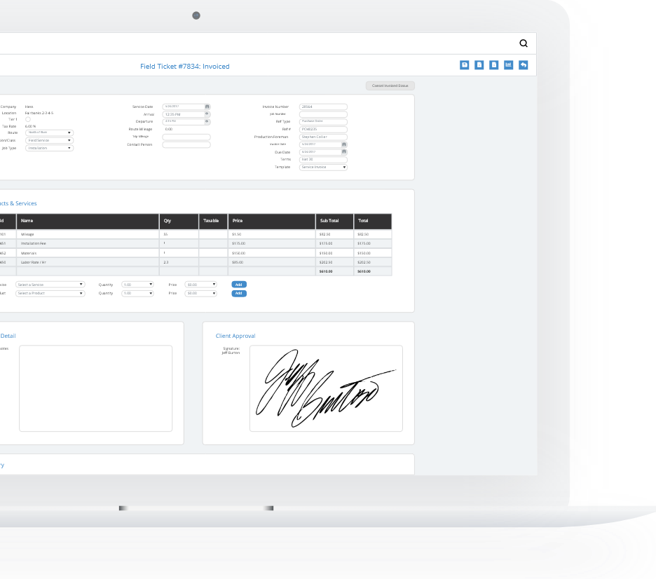 FieldWise OFS screenshot