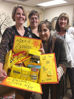 Cancer patients receive a ray of sunshine through care package program