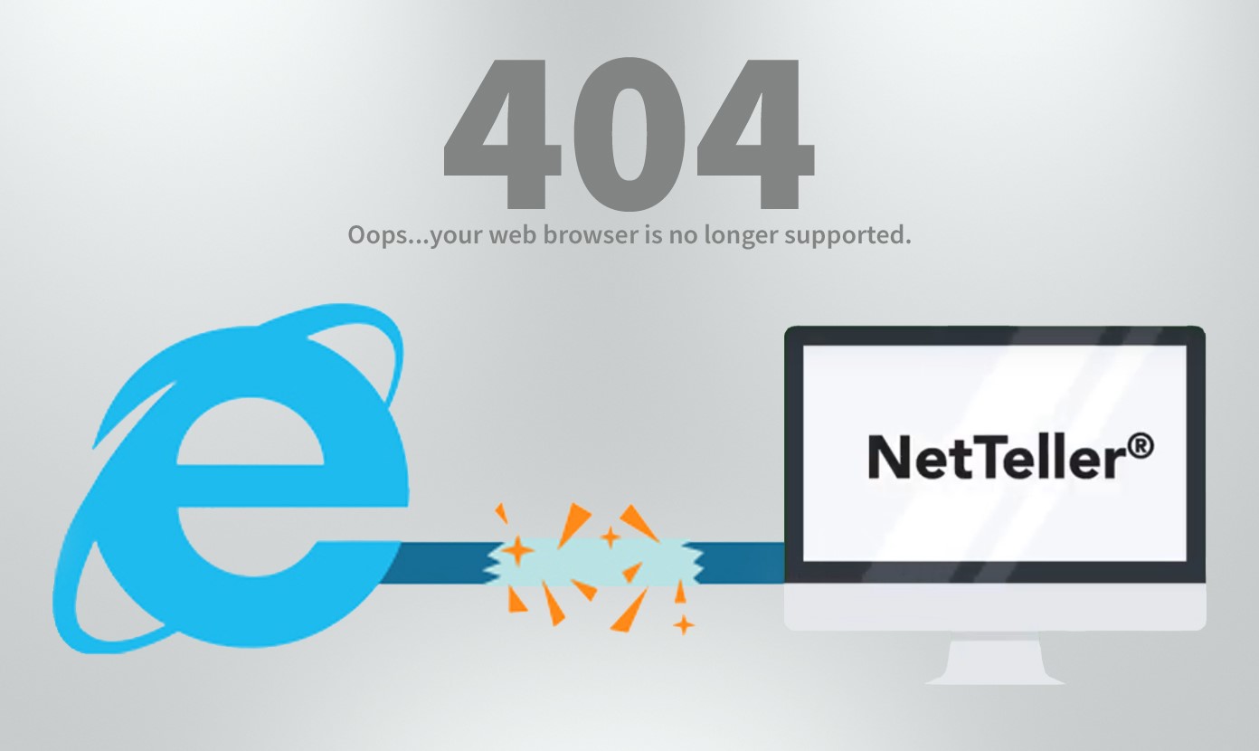 Internet Explorer no longer supports NetTeller
