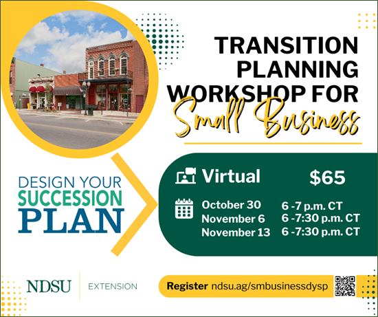 NDSU Extension: Design Succession Plan for Small Business
